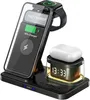 5-in-1 Kabellose Ladestation mit Uhr und Nachtlicht, 15W Produktbild-Vorschau 1