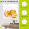 ARTland Poster Orange mit Spritzwasser Größe: 30x30 cm Produktbild-Vorschau 2