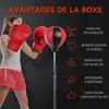 HOMCOM Sac de frappe sur pied punching ball pour enfants et Voir les images du produit 3