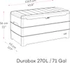 DURAMAX Durabox Cassetta di plastica da giardino 270 l, 117 Anteprima dell’immagine prodotto 17