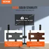 A marketing image showcasing a TV stand with two inset images comparing the steel quality. Produktbild-Vorschau