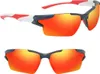 J&W Lunettes de soleil de sport pour homme Shparta Orange Voir les images du produit 13