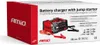 The image shows the retail packaging of a battery charger with a jump starter function. Produktbild-Vorschau