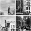 Bilder auf glas - Einteilig - Schwarzweiß Amsterdam Boote - Produktbild-Vorschau 8