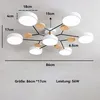 Deckenleuchte 6 + 1 Köpfe Deckenlampe, Kronleuchter für Produktbild-Vorschau 7