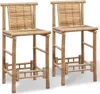 Two bamboo bar stools are displayed side-by-side against a white background. Náhľad obrázku produktu