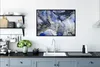 MuchoWow® Gerahmtes Poster Marmor - Gold - Abstrakt - Blau Produktbild-Vorschau 3