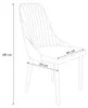 HOMLA LOUIS Sessel Velours beige 44x59x88 cm Produktbild-Vorschau 3