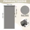 UISEBRT 120×250cm Grau Senkrechtmarkise Außenrollo für Produktbild-Vorschau 7