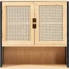 A close-up front view of a wall-mounted cabinet with two doors. Podgląd zdjęcia produktu