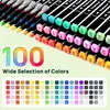 100 Farben Alkohol Marker Set, Chisel & Feine Spitze Produktbild-Vorschau 8