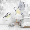 Selbstklebende Folie Fototapete - Watercolor Tit - Second Produktbild-Vorschau 2