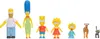 A collection of Simpsons character figurines arranged in a line against a white background. Podgląd zdjęcia produktu