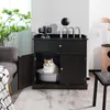 COSTWAY Katzenschrank mit Schublade, Tür&Eingang, 3-in-1 Produktbild-Vorschau 1