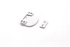 Two white plastic hardware components are shown on a white background. Produktbild-Vorschau