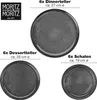Moritz & Tellerset Vida Anthrazit 18-tlg. Produktbild-Vorschau 3