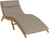 vidaXL Sonnenliegen-Auflage Taupe 180x60x4 cm Oxford-Gewebe Produktbild-Vorschau 3