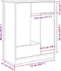 vidaXL Příborník se zásuvkami a dvířky Bílý 73x31x90 cm Náhled obrázku produktu 8