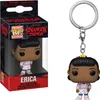 A Stranger Things Erica Pocket POP! Keychain in its packaging and displayed separately. Produktbild-Vorschau