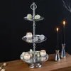 Elegante Etagere ORIENT 65cm silber im Wild Hammerschlag Produktbild-Vorschau 1