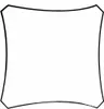 Vela ombreggiante - Quadrata - 3,6 X 3,6 M - Colore: Crema Anteprima dell’immagine prodotto 7