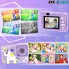 DIGITÁLNY FOTOGRAFICKÝ KAMERA PRE DETI 40 Mpx GAME SELFIE Náhľad obrázku produktu 3