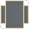 Bacheca in sughero grigio (cornice in legno) 90x60 cm Anteprima dell’immagine prodotto 6