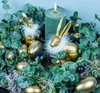 Goldene Gänseeier Osterdeko ausgeblasen 10 Stück Naturdeko Produktbild-Vorschau 2