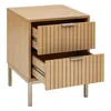 Stolik Chevet 2 szuflady Tasso Beige Five Podgląd zdjęcia produktu 2