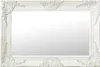 vidaXL Nástenné zrkadlo v barokovom štýle 60x40 cm biele Náhľad obrázku produktu 6