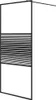 vidaXL Sprchová zástěna pro sprchový kout černá 90x195 cm Náhled obrázku produktu 1