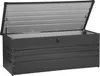A dark gray metal storage box with its lid open, showing the interior. Náhled obrázku produktu