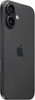A black iPhone is shown from a diagonal rear view. Produktbild-Vorschau