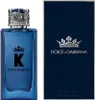 A bottle of Dolce & Gabbana K Eau de Parfum and its packaging are displayed side-by-side against a white background. Náhľad obrázku produktu