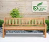 CLP Teakbank Jackson V2 Gartenbank mit Rückenlehne Produktbild-Vorschau 3