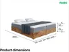 MEBLINI Boxspringbett mit Bettkasten - Gepolstert Produktbild-Vorschau 7