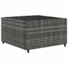 vidaXL 10-tlg. Garten-Sofagarnitur mit Kissen Grau Poly Produktbild-Vorschau 5