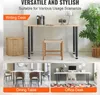A collage of images showing different uses of desk legs: a writing desk, a dining table, and an office desk. Voir les images du produit