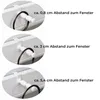 2x Fensterhaken klemmbar mit Distanzhalter, weiß, Produktbild-Vorschau 6