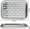 Perforierte Edelstahl-Grillplatte für Fleisch, Fisch, Produktbild-Vorschau 11