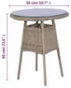 vidaXL 3-tlg. Bistro-Set mit Kissen Poly Rattan Braun Produktbild-Vorschau 6