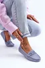 Damen Modische Wildleder Mokassins Blau Rabell 36 Produktbild-Vorschau 4
