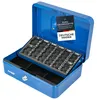 Geldkassette mit einem Euro-Münzzählbrett von HMF mit 25 cm Breite in Blau Productafbeelding-voorbeeld