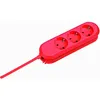 BACHMANN SMART Steckdosenleiste 3x CEE7/3, rot, 3m CEE7/7 Produktbild-Vorschau 3