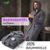 AR Line Kapuzen Bademantel 100% Baumwolle 450 g/m² – Uni Produktbild-Vorschau 2