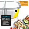 Set di 2 contenitori ermetici per alimenti, ideali per la Anteprima dell’immagine prodotto 3