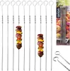 Spiedini in acciaio 38,5 cm 10 pz. Anteprima dell’immagine prodotto 6