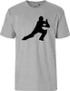 Huuraa Herren T-Shirt Cricket Silhouette L Sport Grey Bio Produktbild-Vorschau 2