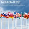 Fahnenmast Zubehör Set mit goldener Mastkugel, Produktbild-Vorschau 6