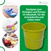 Novaliv 3 pezzi secchio 5L verde con bilancia - Secchio per Anteprima dell’immagine prodotto 5